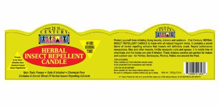21st Century Herbal Mosquito Repellent Candle