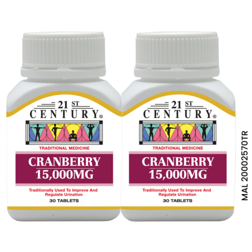 Value Pack! 21st Century Cranberry 15000mg Tablet